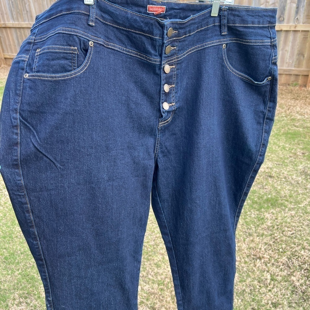 modcloth button fly skinny jeans